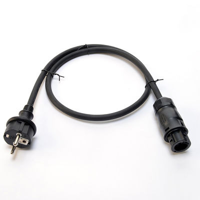 NEGEVOLTAGE Adapter Schuko Betteri Bc01 Vrouwelijke en mannelijke stroomkabel Zonnecelkabel 5 meter Kabel voor thuis Balkon Zonne-systeem