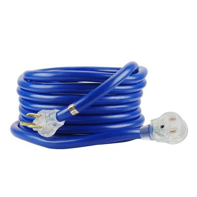 ETL 12 Gauge NEMA6-50P NEMA6-50 R Heavy Duty 3 Prong Orange Extension Cord voor commerciële buitenruimte 1 Outlets AC Power Cord