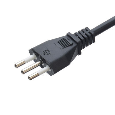 Commerciële 3 Pin 16A Plug C5 Clover Connector Zwart Italia Standaard Verlengsnoer Leads IMQ Power Cord H05vv-f 3g 0.75mm2