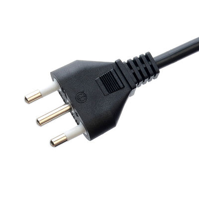 Commerciële 3 Pin 16A Plug C5 Clover Connector Zwart Italia Standaard Verlengsnoer Leads IMQ Power Cord H05vv-f 3g 0.75mm2