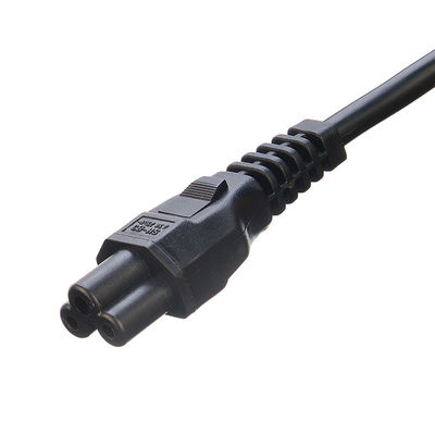 Commerciële 3 Pin 16A Plug C5 Clover Connector Zwart Italia Standaard Verlengsnoer Leads IMQ Power Cord H05vv-f 3g 0.75mm2