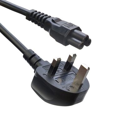 Network SDK UK BS Standard C5 C19 Connector 3 Pin Line Lead Strip Draadstroomkabel 3 Prong Ac kabel Voeding IEC kabel Zwart