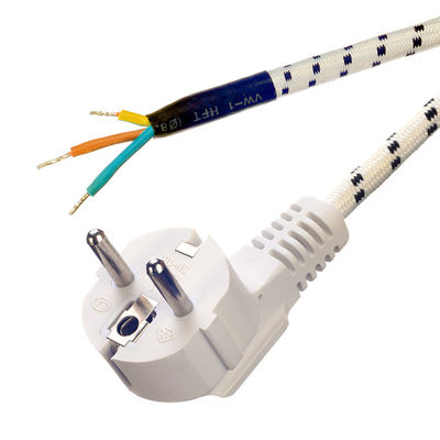 1 8m Geflechte/waterdraad Kabel Afgestript Eind VDE Goedgekeurd Europees Cee7/7 AC Kabel voor stoomstaal en rijstkoker