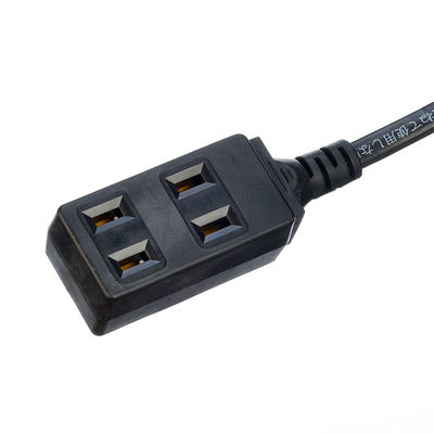 Stromkabelverlengingskabels 2pin JET Plug met 3 stopcontacten voor elektrische deken 125V Netwerk N/A Vrouwelijke stopcontact JET 3 waysocket