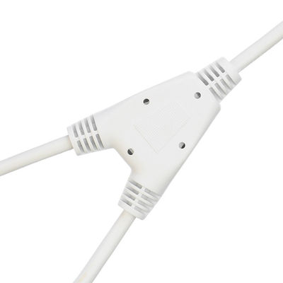 Gecertificeerde SNI 2 Pin Met Aarde Contact Schuko Plug naar 2XC13 Vrouwelijke Y Type Splitter Power Cord SNI Extension Cord 250V/16A