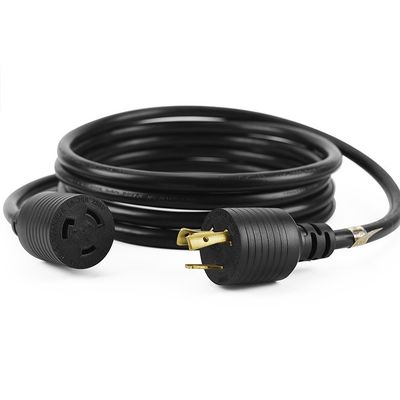 Twist Lock L6-20P 20AMP Plug naar NEMA 6-20R of 6-15R Receptacle ETL Listed 3FT Extension Cable Adapter Cord voor generatoren