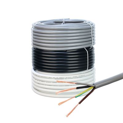 VDE goedgekeurd 60227 IEC 52 RVV Modulaire elektrische stroomkabel 4x0,75 voor huizen