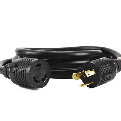 30Amp 7500 Watt 25FT L6-30P tot L6-30R Zwaargewicht Generator Power Cord SJTW 10AWG 3 Prong Conductor Bared Stranded Cooper