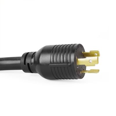 30Amp 7500 Watt 25FT L6-30P tot L6-30R Zwaargewicht Generator Power Cord SJTW 10AWG 3 Prong Conductor Bared Stranded Cooper