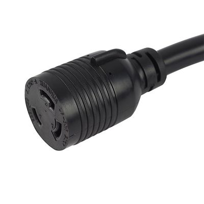 Nominale spanning 250V 30Amp Twist Lock 3 Prong Man Plug naar L6-30R 50Amp 3 Prong Vrouwelijke Ontvanger Generator RV Power Cord