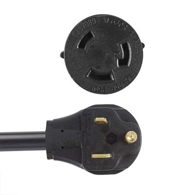 Nominale spanning 250V 30Amp Twist Lock 3 Prong Man Plug naar L6-30R 50Amp 3 Prong Vrouwelijke Ontvanger Generator RV Power Cord