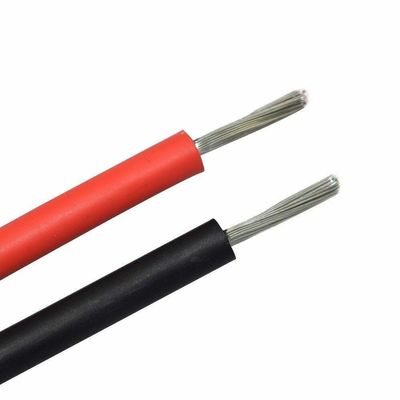 6 mm2 geblokkeerde koperen geleider PV-1 zonnecabel met EN60754-1/EN60754-2 Halogeengehalte-test en TUV-goedkeuring