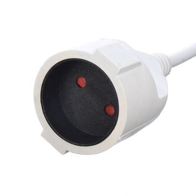 Witte 2 pin huishoudelijke apparaten stroomtoevoer kabel Direct 1.5M Lengte of aangepast VDE 10A Plug stroomkabels Verlengkabels