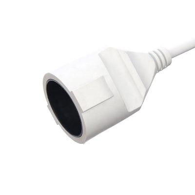 Witte 2 pin huishoudelijke apparaten stroomtoevoer kabel Direct 1.5M Lengte of aangepast VDE 10A Plug stroomkabels Verlengkabels