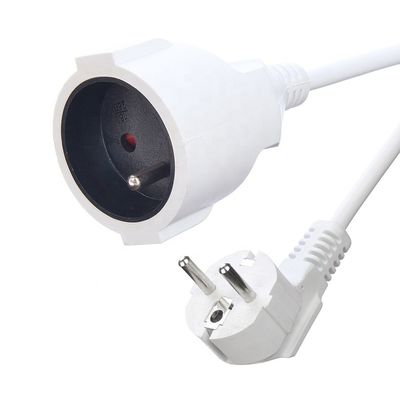 Korea KC Standard 2 Pin Isolatie Bescherming Extension Cord met Aarde Aarding Kabel Specificatie H05VV-F/H05RN-F 3x0.75-1.5MM2