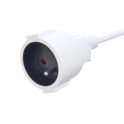 Korea KC Standard 2 Pin Isolatie Bescherming Extension Cord met Aarde Aarding Kabel Specificatie H05VV-F/H05RN-F 3x0.75-1.5MM2