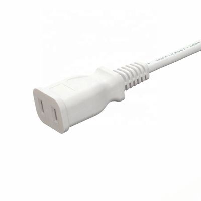 Witte stroomkabels Verlengkabels JET 2 pin Vrouwelijke aansluiting 1.5M Lengte Japan PSE Standard 2Pin Waterdicht voor laptop