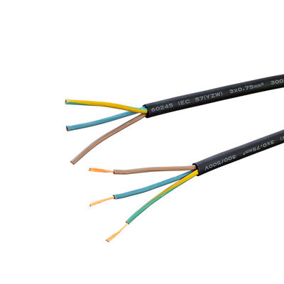 LAGVOLTAGE KC/ VDE Gecertificeerd H05rr f 3x0. 75 mm vierkante Flexible Rubber Wire Welding Cable Brandbestendige Veiligheidsstroomkabel