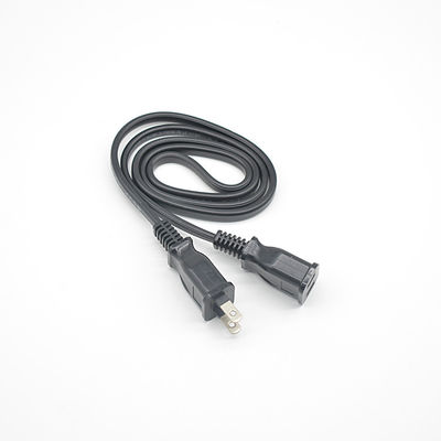 Consumentenelektronica Japan PSE-certificering 2 Pin 2 Prong Electrical PC Power Cord Cable met PVC Jacket materiaal