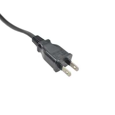 Consumentenelektronica Japan PSE-certificering 2 Pin 2 Prong Electrical PC Power Cord Cable met PVC Jacket materiaal