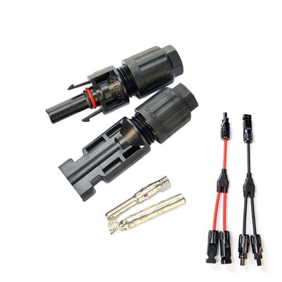 Tuv Heavy Duty Safe Solar Pv Male en Female DC Power Solar Cable Connector Socket met lont voor gebruik van DC Solar Extension Cable