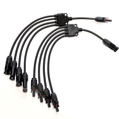 XLPO Isolatie 10awg 6mm 1 tot 4 Y Type H1z2z2-k Solar Panel Extension Cable 12awg voor duurzame zonneoplossingen