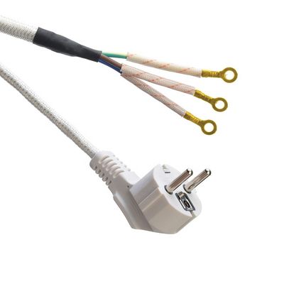 Op maat gemaakte ondersteuning Software Reengineering SNI Certified 16A Plug Braided Power Cord Extension Cords voor witte laptops