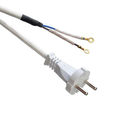 Op maat gemaakte ondersteuning Software Reengineering SNI Certified 16A Plug Braided Power Cord Extension Cords voor witte laptops