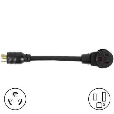 STW 10-AWG 3-prong Vrouwelijke RV-verlengkabel Nema L6-30p tot 6-50r Socket Welder Adapter Heavy Duty Kabel 3X8/10/12/14/16AWG