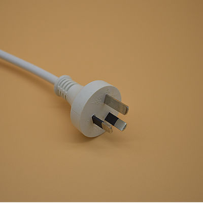Standaard AC-stroomkoord Australië AU 3-pin plug Custom Length White Power Extension Lead Cord Nominale stroom 5A