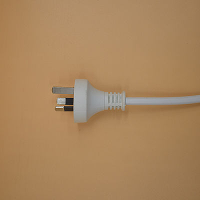 Standaard AC-stroomkoord Australië AU 3-pin plug Custom Length White Power Extension Lead Cord Nominale stroom 5A