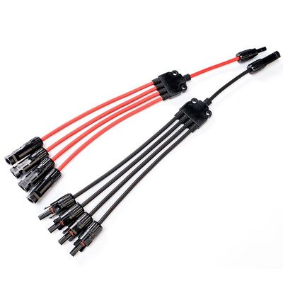 DC 1500V Nominale Spanning 4 tot 1 Power Cord Europe Plug 1 tot 4 Solar Panel Extension Cable voor Heavy Duty Solar Pv Connector