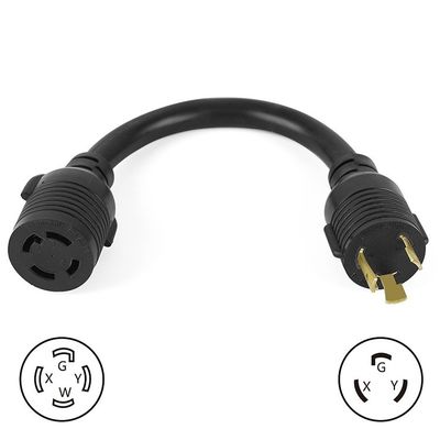 Etl Gecertificeerd 30AMP SJTW 10 AWG 25 voet L6-30p tot L14-30r Receptacle Sjt Extension Cord