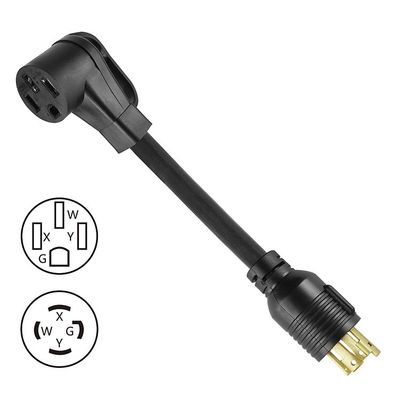 Elethor Nema Ev oplader adapter verlengkabel 3 geleider Sjt type L14-30p Twist Lock Plug naar 14-50r adapter stroomkabel