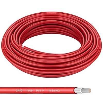 EN60754-1/EN60754-2 Getoetste TUV-goedkeuring Zonnepaneel PV-kabel Draad rood/zwart 4 mm2 500m voor EN60754-1/EN60754-2 Testing