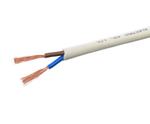 300/500V EU H05VVH2-F 2X0.75 1.5 MM2 PVC Geïsoleerd RVV Flat 2 Core Flexible Power Electrical Bvv Draadkabel voor elektrische apparatuur