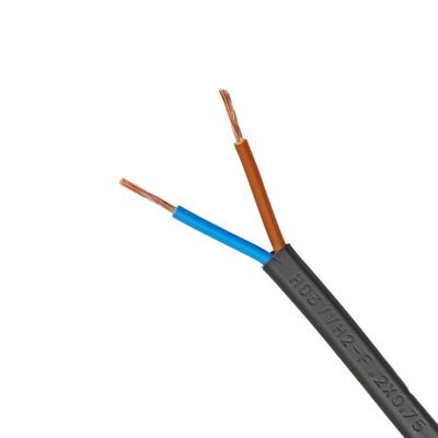 Flexible kabel voor kleine elektrische instrumenten in de binnenruimte Stroomkabels 2 kernen Vde H03vvh2 f Koper PVC isolatiecontrole