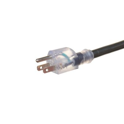 3 Outlet 12/3 SJTW Buitenverlengkabel met verlichte indicator ETL US 50 ft Heavy Duty 12 Gauge NEMA5-15P naar NEMA 5-15R