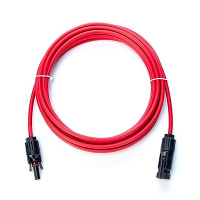 Eenkern- of dubbelkern TUV goedgekeurd 4 mm 6 mm blik koper XLPO zonne-DC kabeldraad voor zonne-energieprojecten
