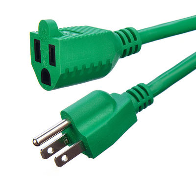 10/15/25/50 ft NEMA Certified Heavy Duty 3 Prong PVC SJTW/SJT Jacket Power Extension Cord met koudebestendige 12/3 Gauge