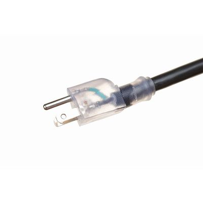 Heavy Duty 3 Prong Grounded Plug Extension Cable 50 Foot Outdoor met 3 stroomstoppen en PVC jasmateriaal