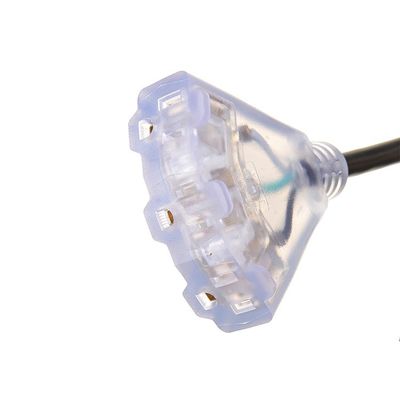 Andere ETL 25Ft 12/3 Buitenverlengkabel 3-uitgangen 12 Gauge 3 Prong Waterdicht met verlicht einde 15A 12AWG 1875W SJTW