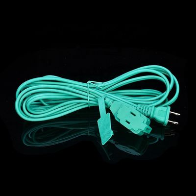 AC Power Cord 2 Prong 6 voet met 3 gepolariseerde stopcontacten en veiligheidsslide cover 13A/1625W 16 AWG Indoor Extension Cord ETL