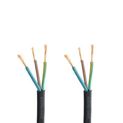 Flexible rubber jacket elektrische draad voor huis bedrading H05rn f 3g 0.5mm2 1mm2 1.5mm2 in meerdere maten
