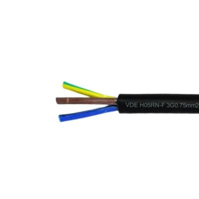 VDE-normen H05rn f 3g1 0mm2 Multi-Core Koperen Rubber Geïsoleerde Kabel met Rubber Isolation Control Kabel