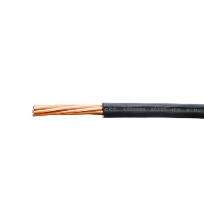 6 mm2 zuiver zuurstofvrij koperen geleider interne elektrische draad voor schakelbord van apparaten en instrumenten met lage spanning