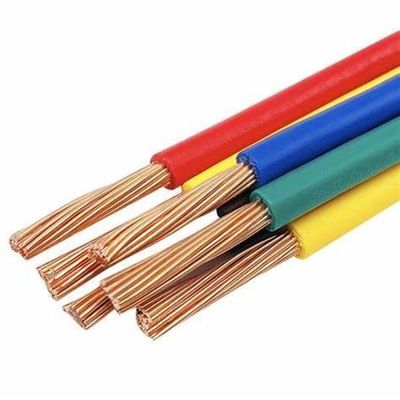 450/750V nominale spanningskabel stroom H07vv R 1.5mm2 2.5mm2 4mm2 6mm2 met gedraaide koperkernen en PVC-isolatie