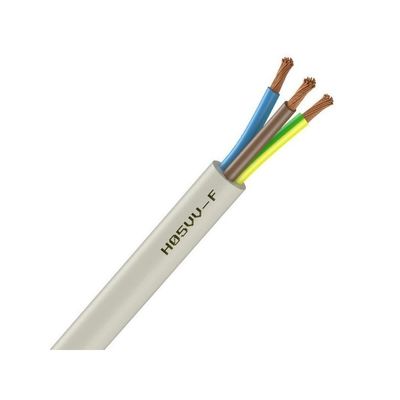 Isolatie PVC-isolatie-besturingskabel H05vv f 3g1 0 Geplatte koperdraad voor lage spanning in gebouwen