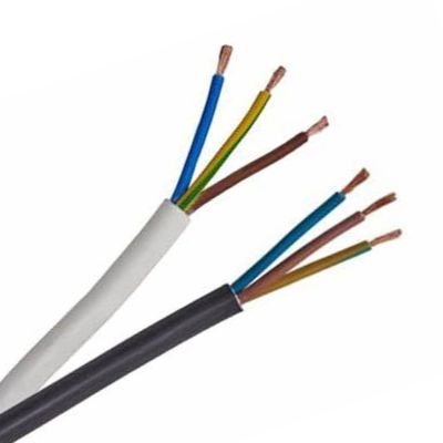 300/500V H05VV F 3G0.75mm2 3 kernen Stranded Bare Copper Ground Wire PVC Isolatie Power Cable voor bouwprojecten