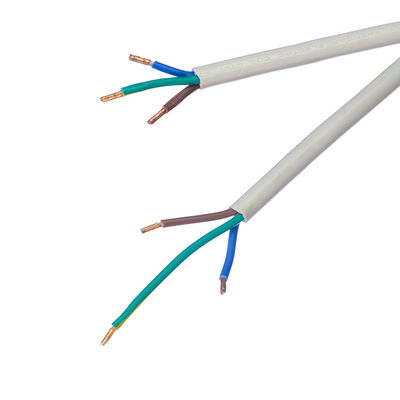 VDE-standaard H05VV-F 3x0.75mm2 400mm stroomkabelkop PVC-isolatie Einde gestript huishoudelijk apparaat stroomflexkabel